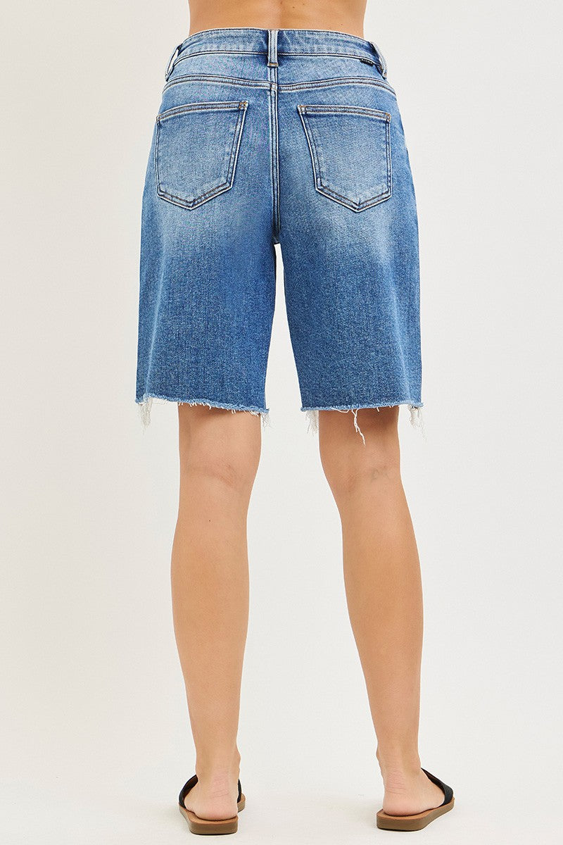 Tummy Control Slouchy Bermuda Shorts