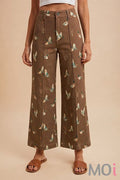 Mallard Print Stretch Denim Pants