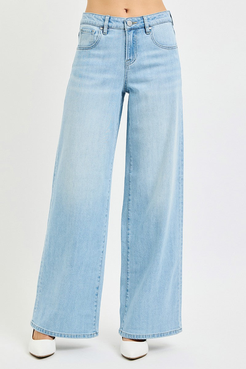 Risen Slouchy Wide Jeans
