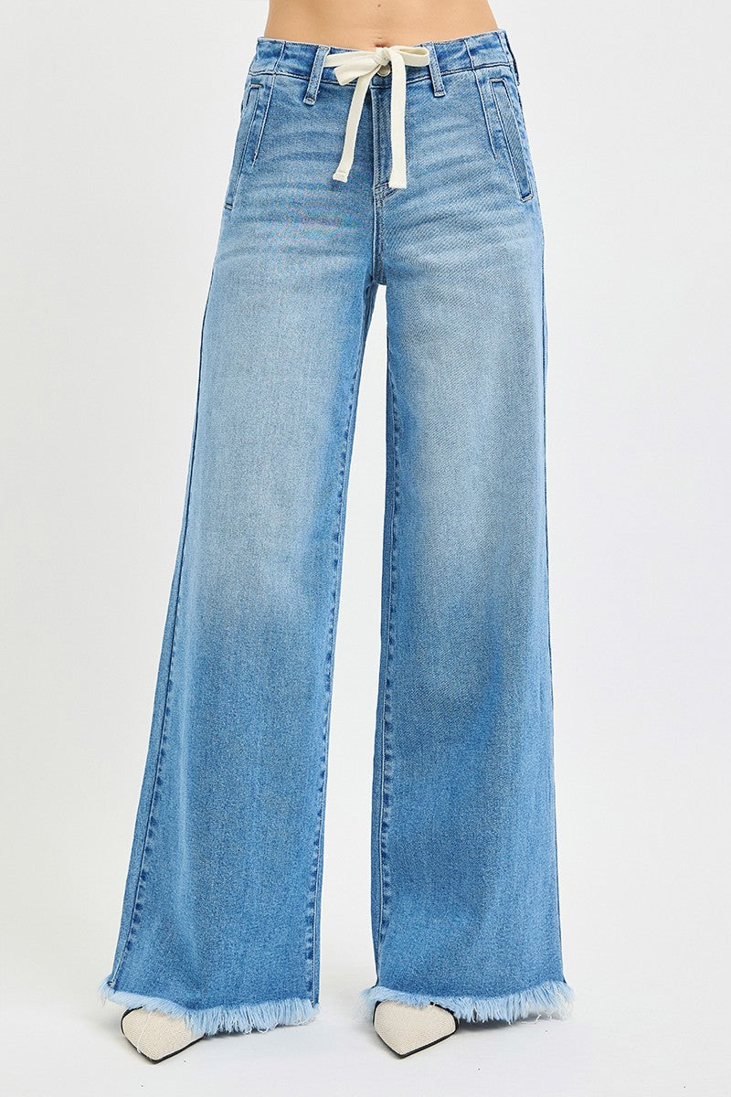 Risen High Rise Wide Jeans