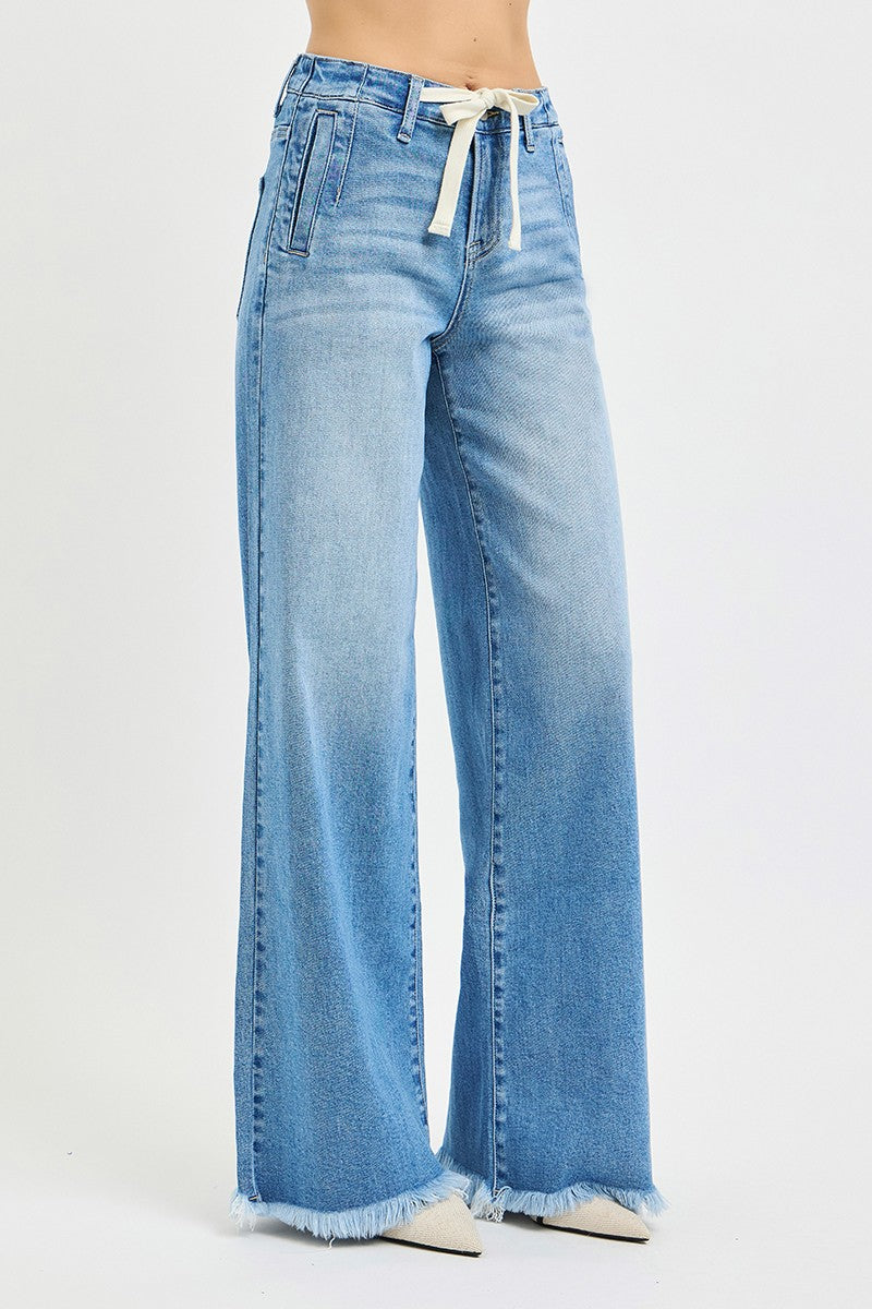 Risen High Rise Wide Jeans