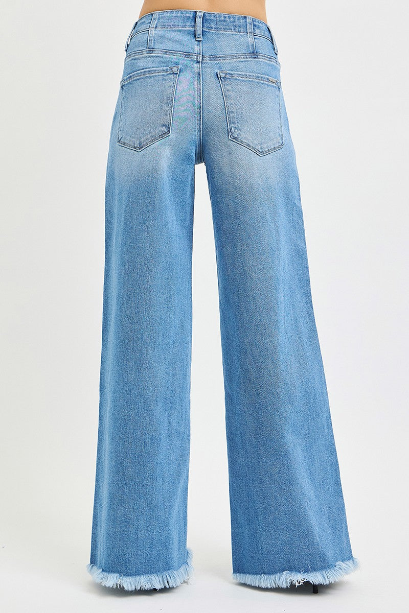 Risen High Rise Wide Jeans