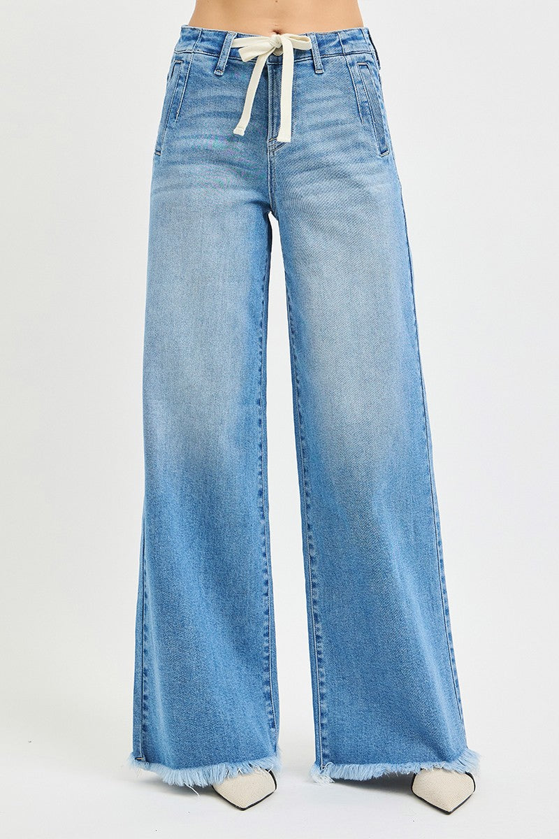 Risen High Rise Wide Jeans