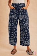 Printed Barrel Utility Knit Pants