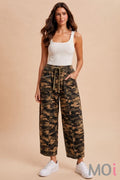 Camo Barrel Utility Knit Pants