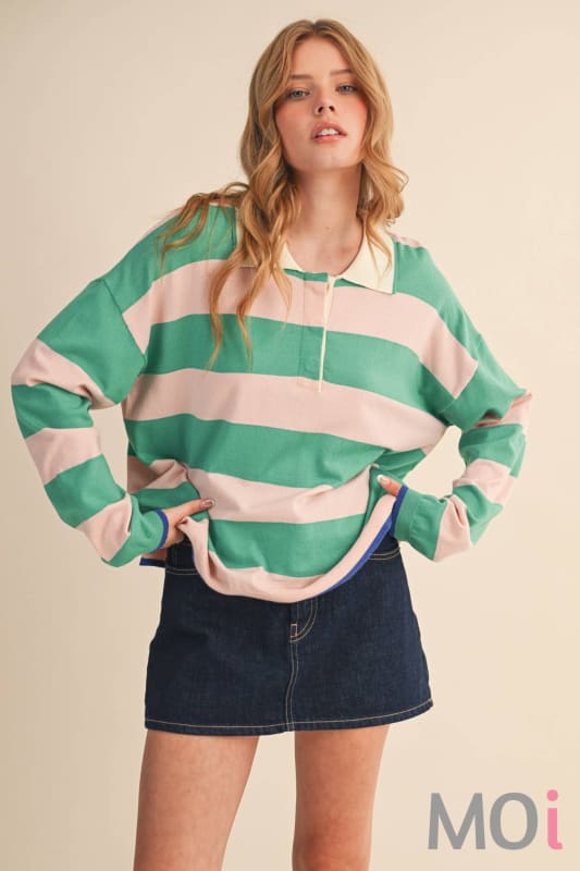 Striped Rugby Sweater