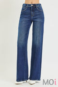 Tummy Control High Rise Wide Leg Jeans