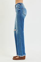 High Rise Straight Jeans