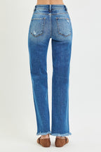 High Rise Straight Jeans
