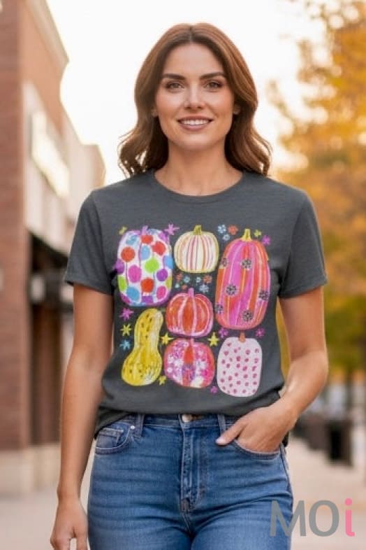 Colorful Fall Pumpkin Tee
