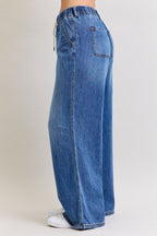Judy Blue Palazzo Featherweight W/Drawcord Dark