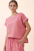Drawstring Stripe Shorts