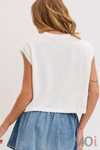 Stars and Stripe Knit Sweater Top