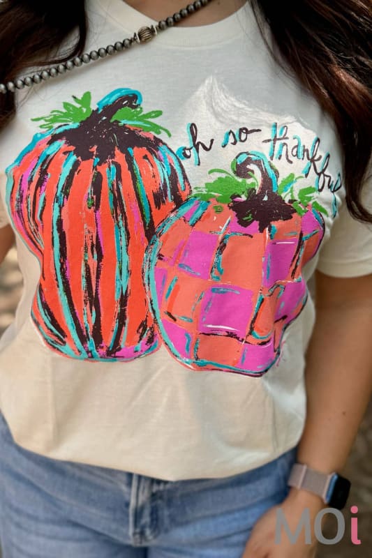Callie Ann Stelter Oh So Thankful Pumpkins Tee