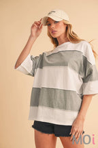 Polly Color Block Top