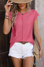 Round Neck Short Sleeve Top