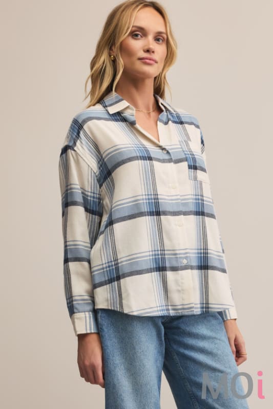 Z Supply River Plaid Button Up