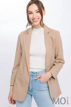 Woven Solid Vertigo Blazer-2 Colors