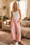 Polka Dot Heavy Scuba Barrel Lounge Pants