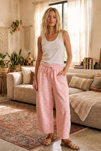 Polka Dot Heavy Scuba Barrel Lounge Pants
