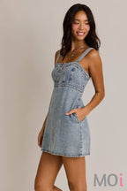 Empire Waist Denim Dress