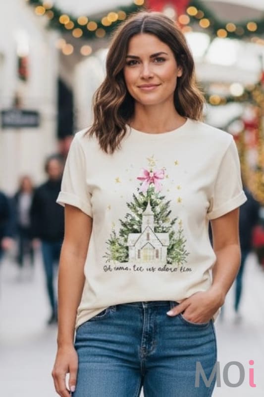 Oh, Come Let Us Adore Him Church Graphic Tee