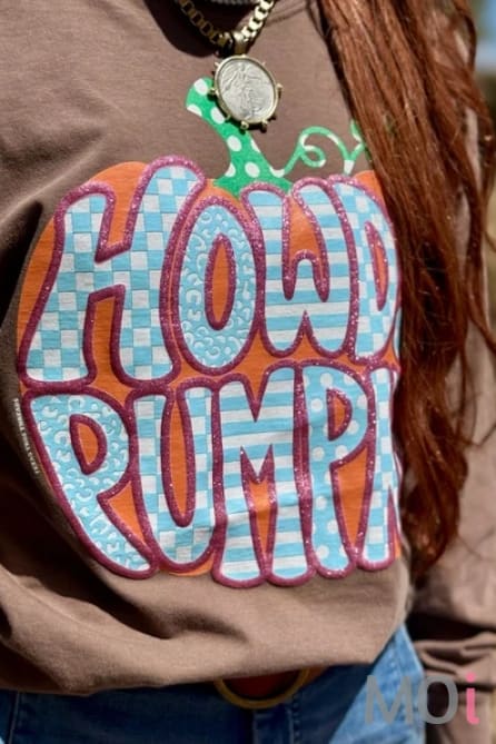 Howdy Pumpkin Long Sleeve Graphic