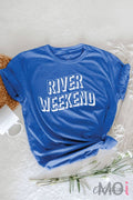 RIVER WEEKEND Graphic T-shirt