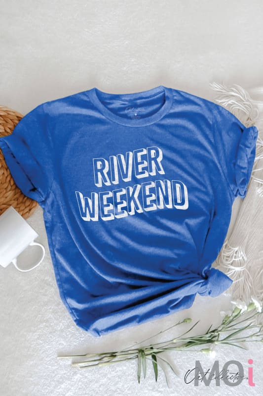 RIVER WEEKEND Graphic T-shirt