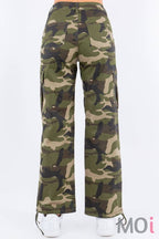 HIGH WAIST SLIM CARGO PANTS