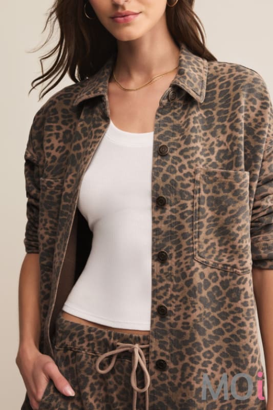 Z Supply All Day Leopard Jacket