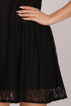 Fit & Flare Lace Mini Dress
