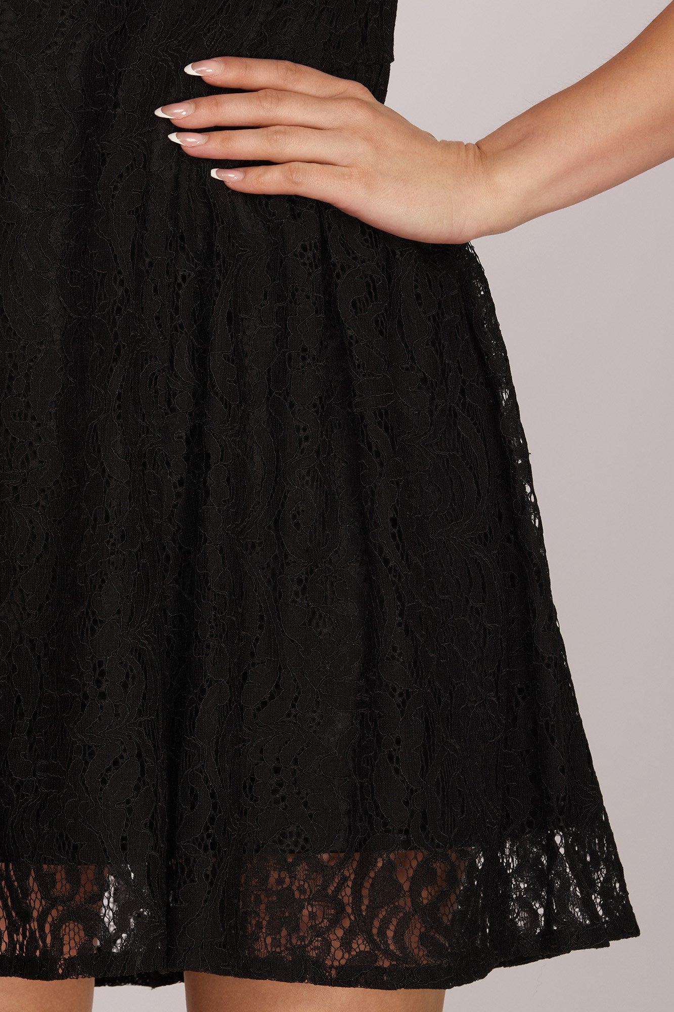 Fit & Flare Lace Mini Dress