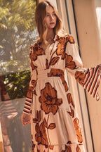 Floral Printed Midi Dress