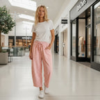 Polka Dot Heavy Scuba Barrel Lounge Pants