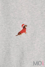 X-Mas Weenie Embroidery Sweatshirt