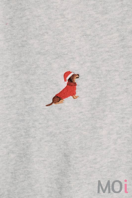 X-Mas Weenie Embroidery Sweatshirt