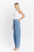 SUPER HIGH RISE WIDE BARREL JEANS