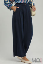 High Rise Pleated Wide Leg Pants
