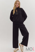 Solid Wide Leg Pants