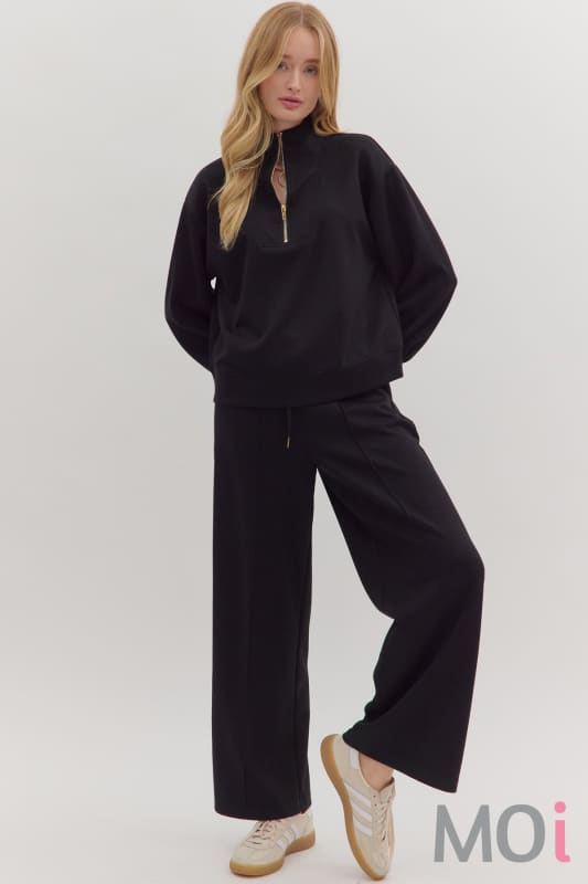 Half Zip Knit Top