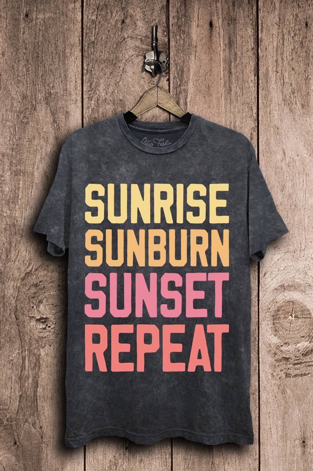 Sunrise Sunburn Sunset Repeat Graphic Top
