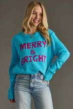 Blue Merry & Bright Sweater
