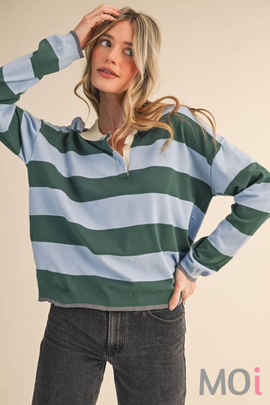 Striped Rugby Sweater