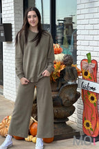 Z Supply Delaney Brushed Rib Pant Kelp