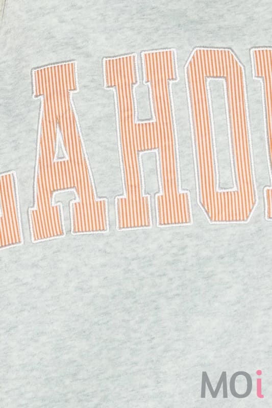 'OKLAHOMA' Mock Neck Sweatshirt