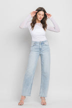 SUPER HIGH RISE BARREL LEG JEANS