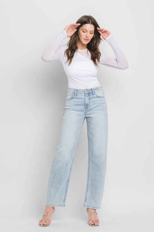 SUPER HIGH RISE BARREL LEG JEANS