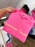 Summer Lovin' Tee - Neon Pink/Yellow