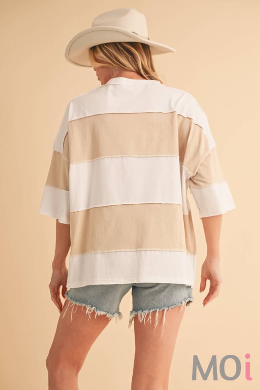 Polly Color Block Top